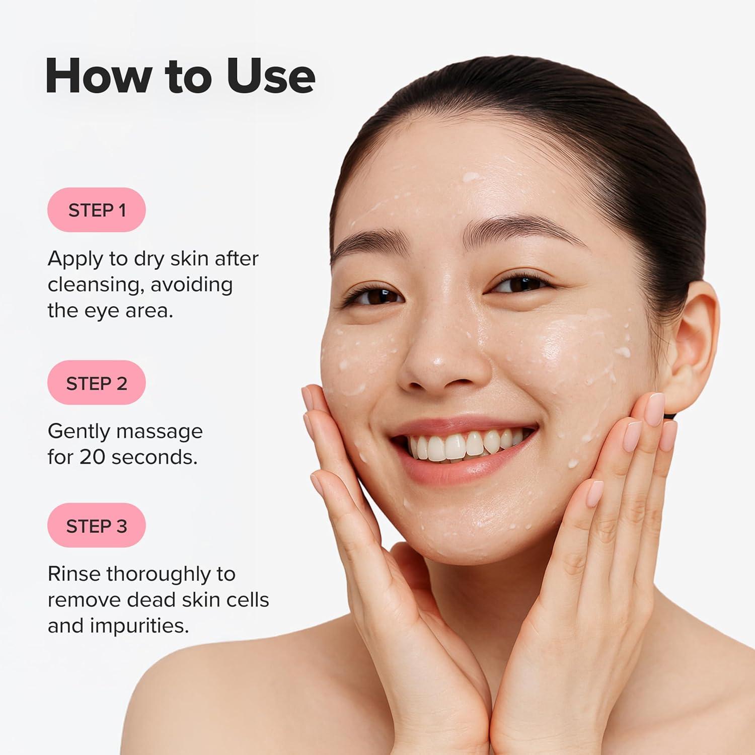 imageBeauty of Joseon Apricot Blossom Peeling Gel Soft Exfoliating Face and Body Scrub Dead Skin Cells Remover for All Skin Types Korean Skincare for Men Women 100ml 338 floz
