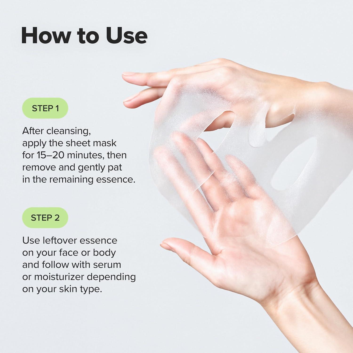 imageBeauty of Joseon Centella Asiatica Calming Mask Daily Moisturizing Soothing Cica Face Sheet Mask for All Skin Types Korean Skincare Stuffers for Men Women 10 sheets