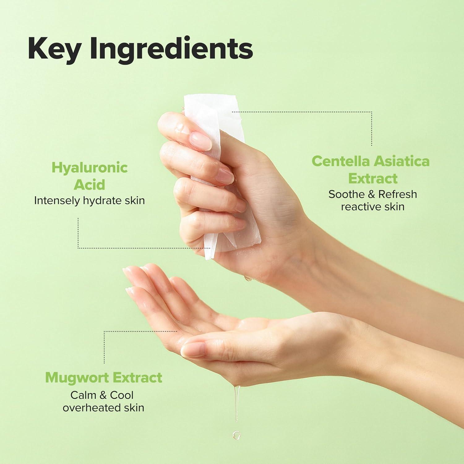 imageBeauty of Joseon Centella Asiatica Calming Mask Daily Moisturizing Soothing Cica Face Sheet Mask for All Skin Types Korean Skincare Stuffers for Men Women 10 sheets