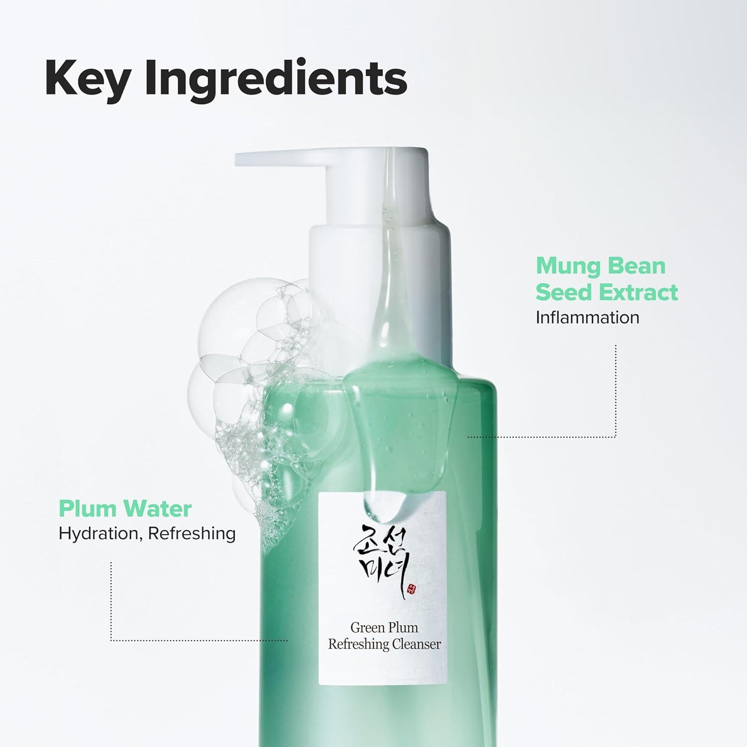 imageBeauty of Joseon Green Plum Refreshing Cleanser Gel Type Deep Pore Cleansing Acne Face Wash Blackhead Remover for All Skin Types Korean Skincare 200ml 676 floz676 Fl Oz Pack of 1