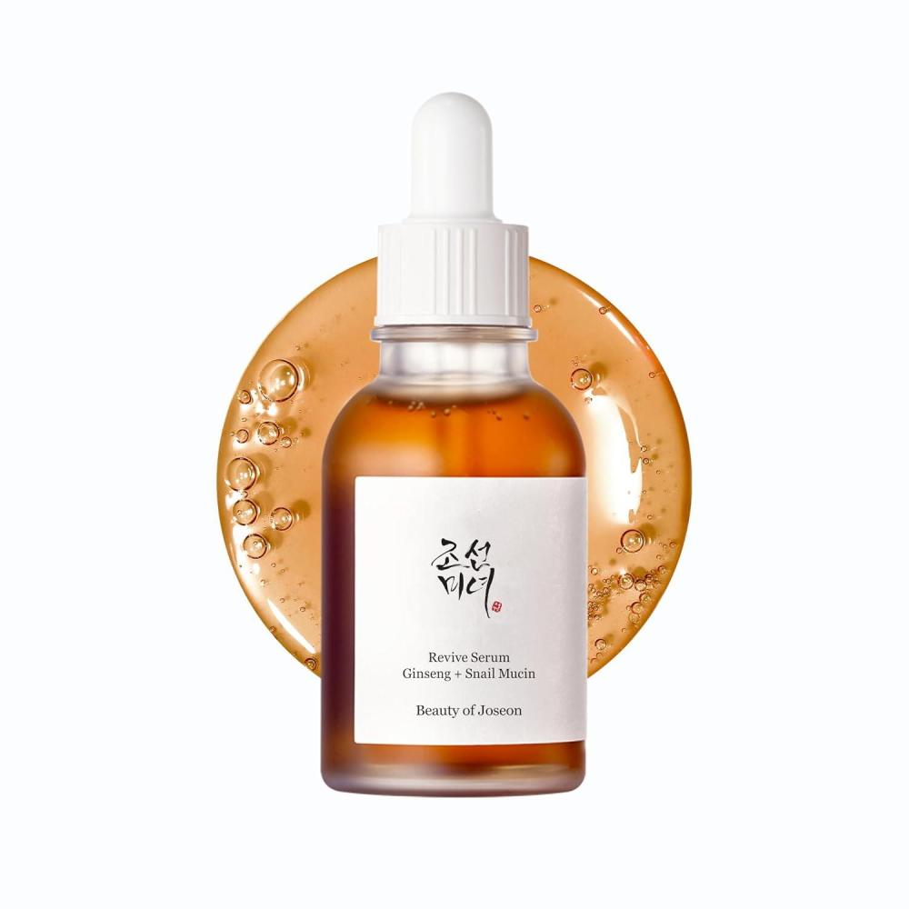 imageBeauty of Joseon Revive Snail Mucin Ginseng Serum Hydrating Peptide Facial Moisturizer Dark Spot Acne Scar Remover for Sensitive Face Korean Skin Care for Men and Women 30ml 1fl oz2 Fl Oz Pack of 1