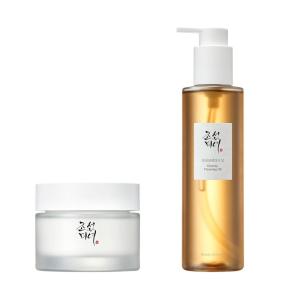 Beauty of Joseon Dynasty Cream Hydrating Face Moisturizer for Dry with Ginseng Cleansing Oil Waterproof Makeup Remover for Sensitive