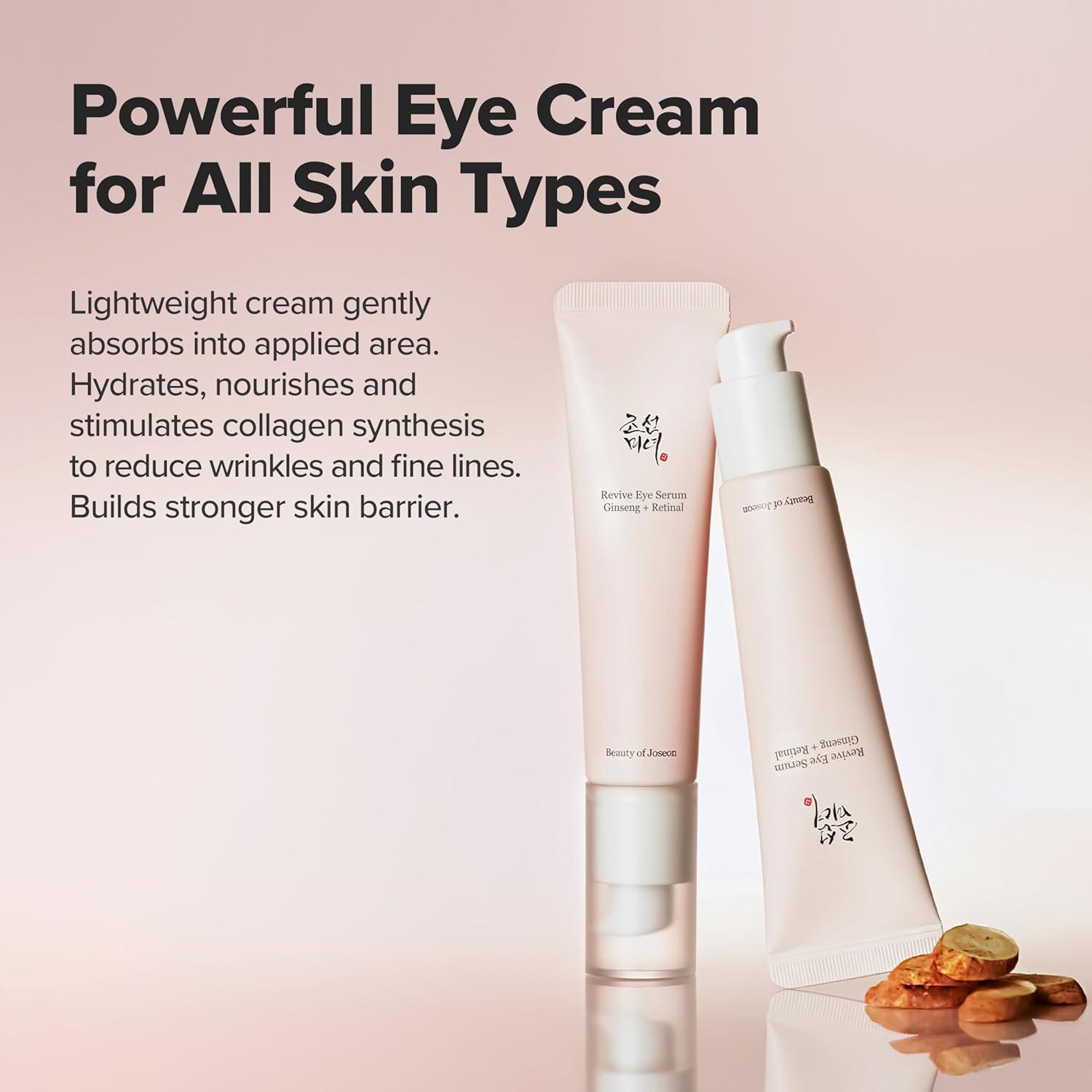 imageBeauty of Joseon Dynasty Cream Hydrating Face Moisturizer for Dry with Revive Eye Serum with Retinal Niacinamide Peptide