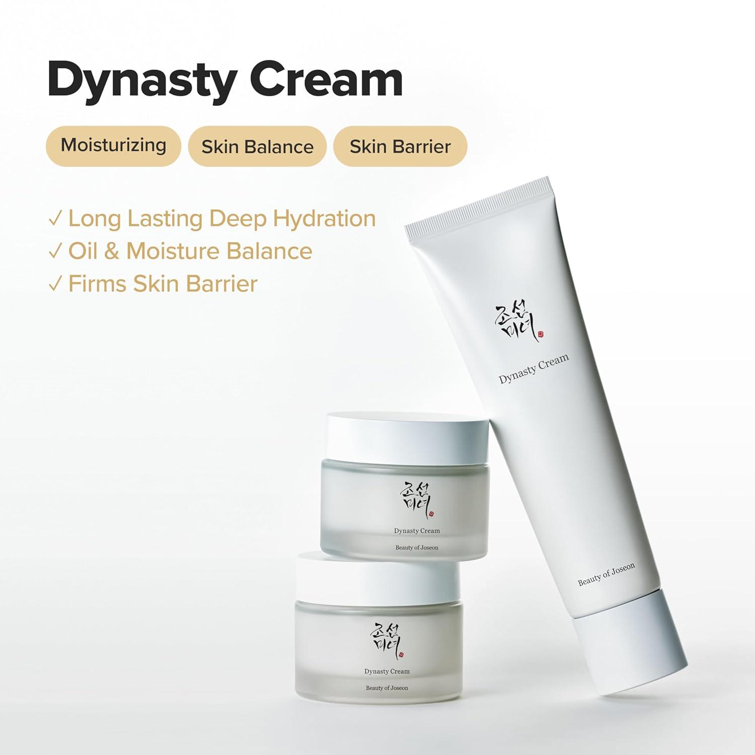imageBeauty of Joseon Dynasty Cream Hydrating Face Moisturizer for Dry with Revive Eye Serum with Retinal Niacinamide Peptide