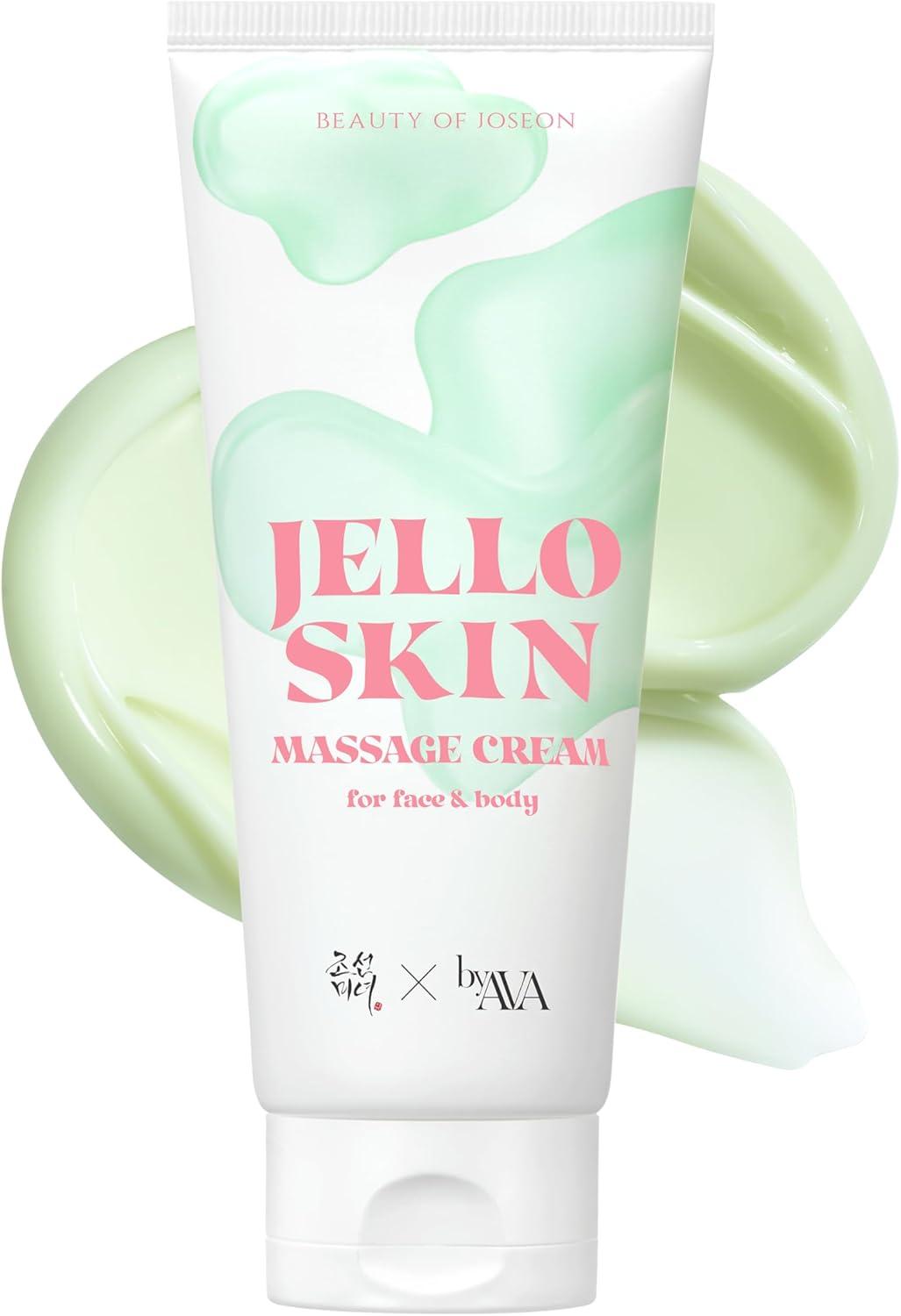 imageBeauty of Joseon Jelloskin Massage Cream Moisturizing Face and Body Lotion with Revive Eye Serum with Retinal Niacinamide Peptide Correction for Puffy Eye Bags Fine Lines Dark Circles Wrinkles